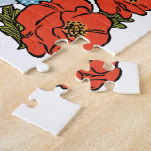 tovenaar van Oz, Dorothy, Red Poppy Flowers Legpuzzel (Zijkant)
