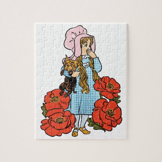 tovenaar van Oz, Dorothy, Red Poppy Flowers Legpuzzel (Verticaal)
