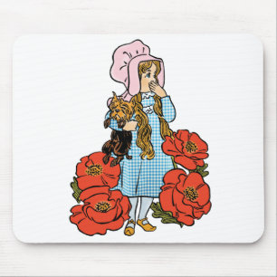  tovenaar van Oz, Dorothy, Red Poppy Flowers Muismat