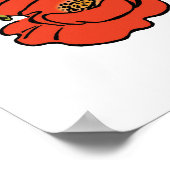  tovenaar van Oz, Dorothy, Red Poppy Flowers Poster (Hoek)