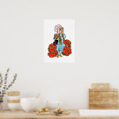  tovenaar van Oz, Dorothy, Red Poppy Flowers Poster (Keuken)