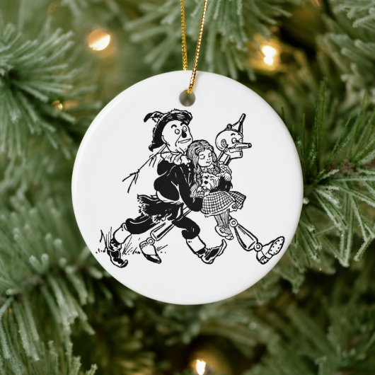  tovenaar van Oz Dorothy Sleeping met papavers Keramisch Ornament (Boom)