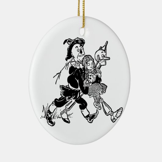  tovenaar van Oz Dorothy Sleeping met papavers Keramisch Ornament (Rechts)