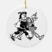  tovenaar van Oz Dorothy Sleeping met papavers Keramisch Ornament (Achterkant)