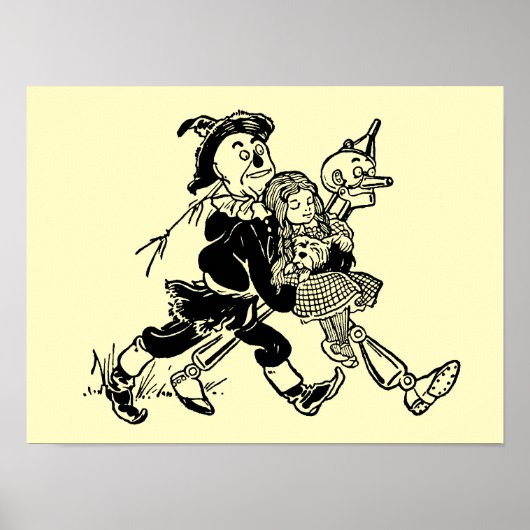 tovenaar van Oz Dorothy Sleeping met papavers Poster (Voorkant)