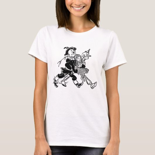  tovenaar van Oz Dorothy Sleeping met papavers T-shirt (Voorkant)