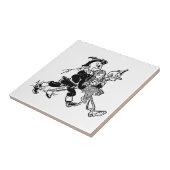  tovenaar van Oz Dorothy Sleeping met papavers Tegeltje (Zijkant)