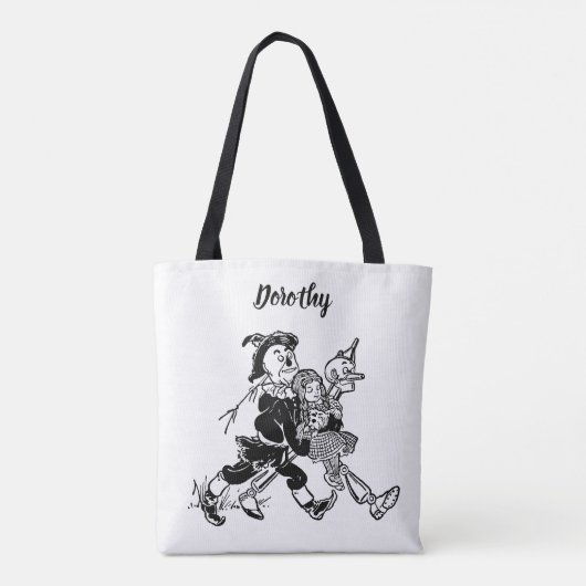  tovenaar van Oz Dorothy Sleeping met papavers Tote Bag (Achterkant)