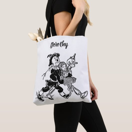  tovenaar van Oz Dorothy Sleeping met papavers Tote Bag (Dichtbij)