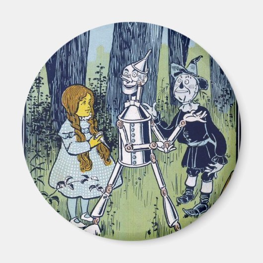 Tovenaar van Oz Dorothy Tin Woodsman Scarecrow Magneet (Voorkant)