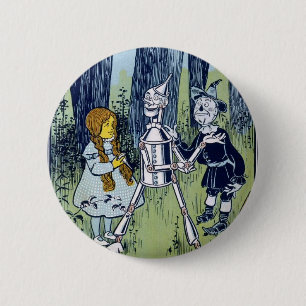 Tovenaar van Oz Dorothy Tin Woodsman Scarecrow Ronde Button 5,7 Cm