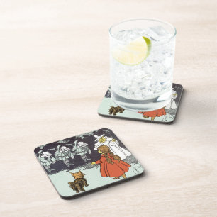  Tovenaar van Oz Dorothy Toto Glinda Munchkins Bier Onderzetter