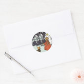  Tovenaar van Oz Dorothy Toto Glinda Munchkins Ronde Sticker (Envelop)