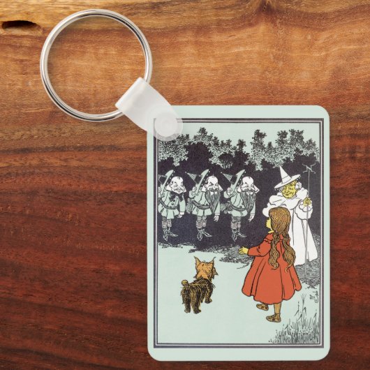 Tovenaar van Oz Dorothy Toto Glinda Munchkins Sleutelhanger (Voorkant)