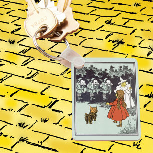 Tovenaar van Oz Dorothy Toto Glinda Munchkins Sleutelhanger