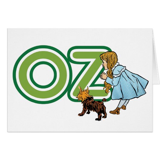 tovenaar van Oz Dorothy Toto met grote letters (Voorkant Horizontaal)