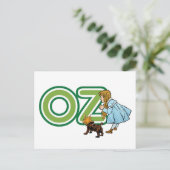  tovenaar van Oz Dorothy Toto met grote letters Briefkaart (Staand voorkant)