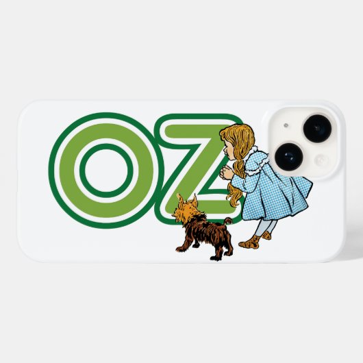  tovenaar van Oz Dorothy Toto met grote letters Case-Mate iPhone Case (Achterkant (horizontaal))