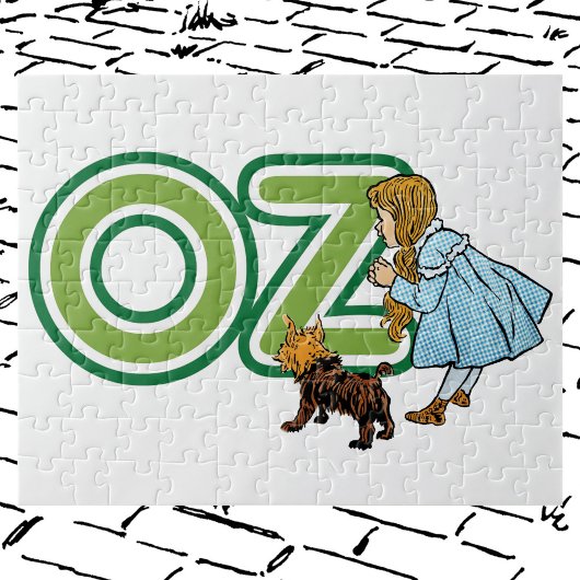 tovenaar van Oz Dorothy Toto met grote letters Legpuzzel