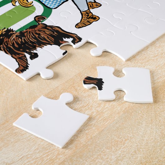  tovenaar van Oz Dorothy Toto met grote letters Legpuzzel (Zijkant)
