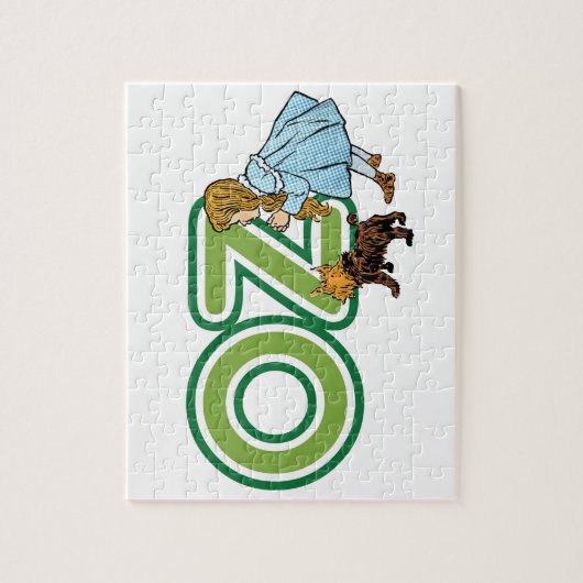  tovenaar van Oz Dorothy Toto met grote letters Legpuzzel (Verticaal)