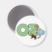 tovenaar van Oz Dorothy Toto met grote letters Magneet (Voorkant / Achterkant)