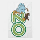  tovenaar van Oz Dorothy Toto met grote letters Theedoek (Verticaal)