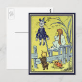 tovenaar van Oz, Dorothy Toto ontmoeten Scarecrow Briefkaart (Voorkant / Achterkant)