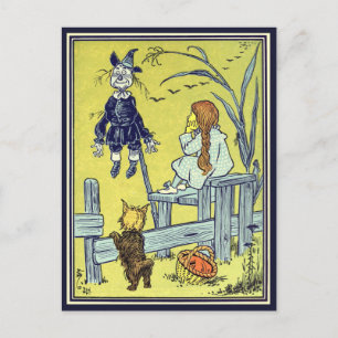 tovenaar van Oz, Dorothy Toto ontmoeten Scarecrow Briefkaart
