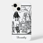  tovenaar van Oz, Dorothy Toto ontmoeten Scarecrow Case-Mate iPhone Case (Achterkant)