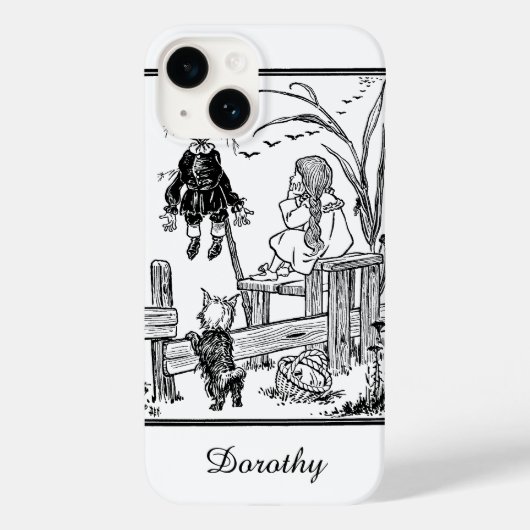 tovenaar van Oz, Dorothy Toto ontmoeten Scarecrow Case-Mate iPhone Case (Achterkant)