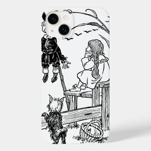tovenaar van Oz, Dorothy Toto ontmoeten Scarecrow Case-Mate iPhone Case (Achterkant)