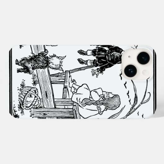 tovenaar van Oz, Dorothy Toto ontmoeten Scarecrow Case-Mate iPhone Case (Achterkant (horizontaal))