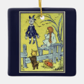  tovenaar van Oz, Dorothy Toto ontmoeten Scarecrow Keramisch Ornament (Voorkant)