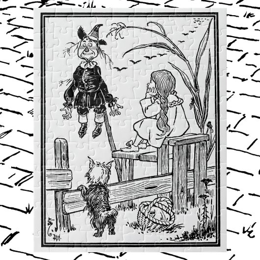  tovenaar van Oz, Dorothy Toto ontmoeten Scarecrow Legpuzzel
