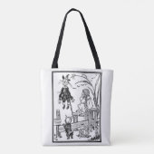  tovenaar van Oz, Dorothy Toto ontmoeten Scarecrow Tote Bag (Achterkant)