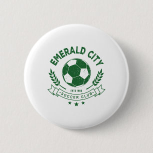 Tovenaar van Oz Emerald City Voetbal Kostuum Ronde Button 5,7 Cm