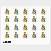  Tovenaar van Oz Fairy Tale Dorothy Sunflower Ronde Sticker (Vel)