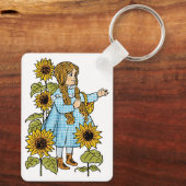  Tovenaar van Oz Fairy Tale Dorothy Sunflower Sleutelhanger (Achterkant)
