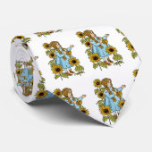  Tovenaar van Oz Fairy Tale Dorothy Sunflower Stropdas (Opgerold)