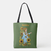 Tovenaar van Oz Fairy Tale Dorothy Sunflower Tote Bag (Achterkant)