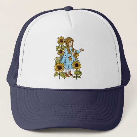 Tovenaar van Oz Fairy Tale Dorothy Sunflower Trucker Pet (Voorkant)