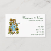  Tovenaar van Oz Fairy Tale Dorothy Sunflower Visitekaartje (Voorkant)