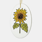 Tovenaar van Oz Fairy Tale Sunflower in Bloom Keramisch Ornament (Links)