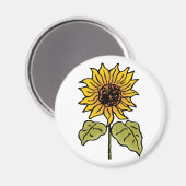Tovenaar van Oz Fairy Tale Sunflower in Bloom Magneet (Voorkant / Achterkant)