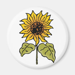Tovenaar van Oz Fairy Tale Sunflower in Bloom Magneet