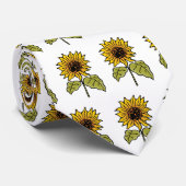 Tovenaar van Oz Fairy Tale Sunflower in Bloom Stropdas (Opgerold)