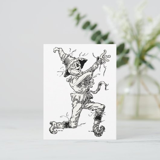  Tovenaar van Oz Fairy Tales, de Scarecrow Briefkaart (Staand voorkant)