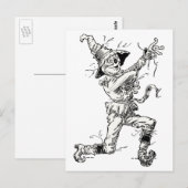 Tovenaar van Oz Fairy Tales, de Scarecrow Briefkaart (Voorkant / Achterkant)