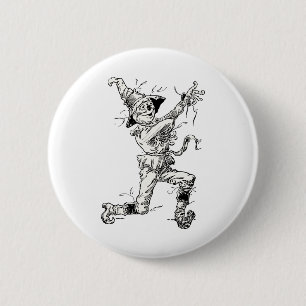 Tovenaar van Oz Fairy Tales, de Scarecrow Ronde Button 5,7 Cm